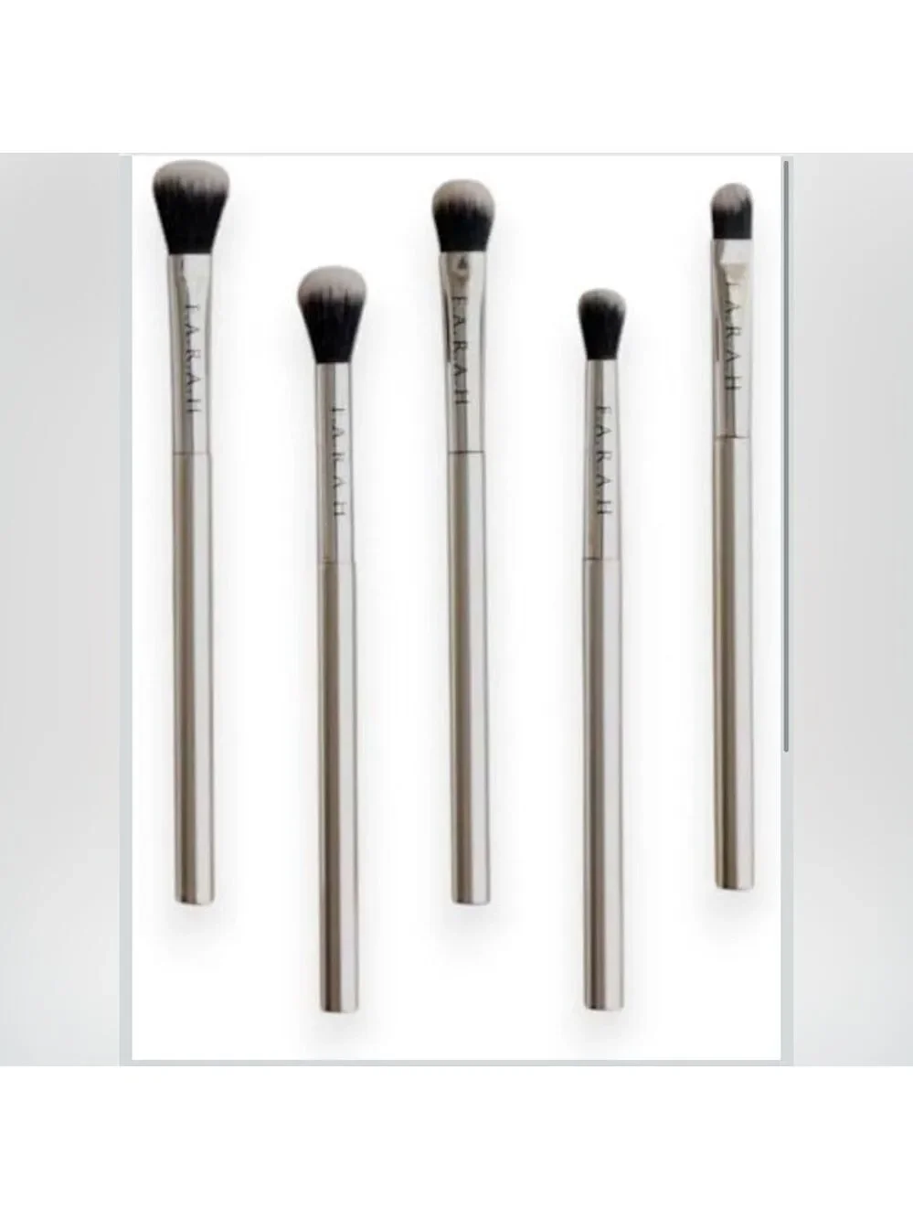 F.A.R.A.H Silver Makeup Eye Perfection Brush Set